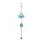 Coastal Themed Blue Crab with Bell and Starfish Accents Iron Wind Chime, 17.91 in,